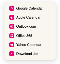 Calendar menu tinted to your theme color